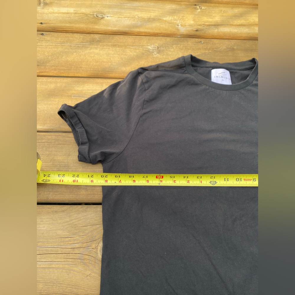 INIMIGO Organic Cotton Shirt Women’s T-Shirt Size XL Black. - Picture 3 of 9